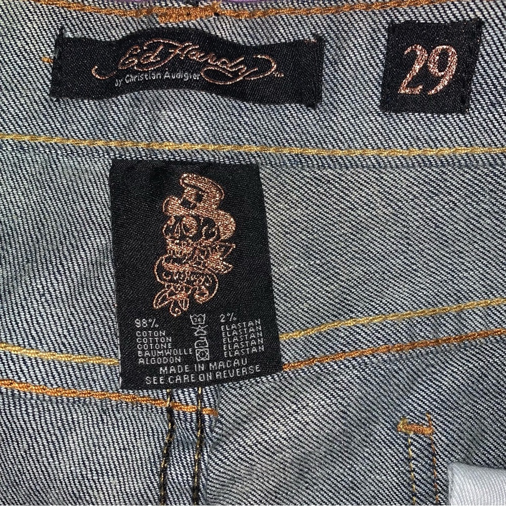 Ed Hardy Denim with Skull Embroidery - Picture 13 of 13